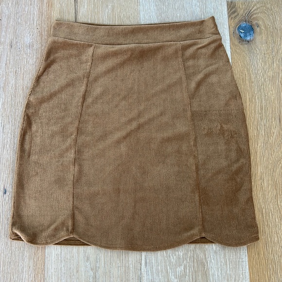 High waisted corduroy mini skirt - Picture 1 of 4